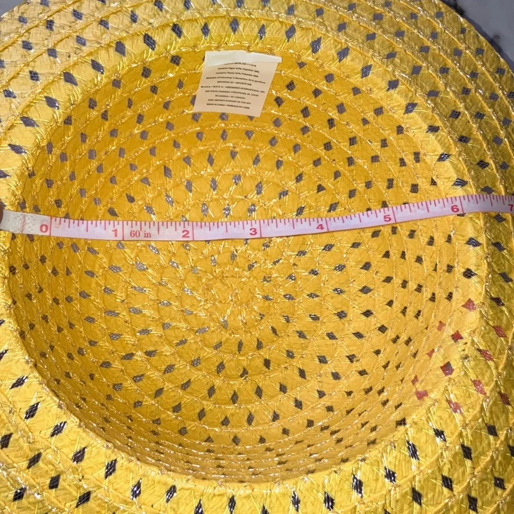Yellow Woven Hat and Bag‎ Set with Duck Plush 🐣🧡